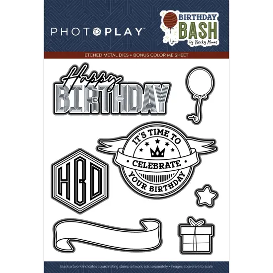 PhotoPlay Etched Die-Birthday Bash {1}