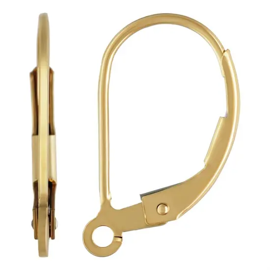 Lever Back DIY Earrings with Open Jump Ring Gold Filled (1/20 14K Gold Filled) Lever Back - Create Elegant Dangle Earrings (1 Pair of Earrings) {1}