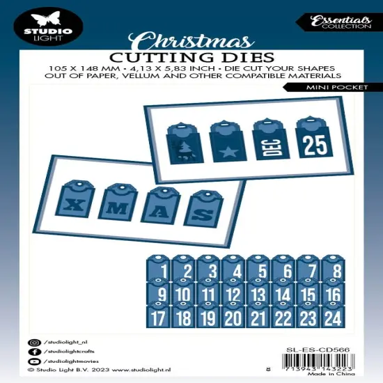 Studio Light Essentials Cutting Die-Nr. 566, Mini Pocket {3}