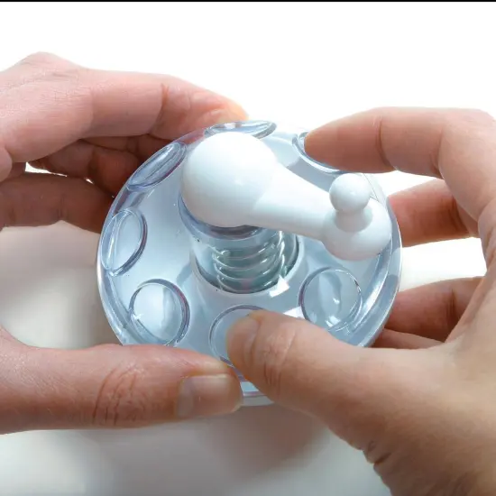 Norpro Nut and Spice Grinder with Easy Turn Manual Crank Handle, Safe Enclosed Stainless Steel Blades, 3.5 x 3 x 3 inch {4}