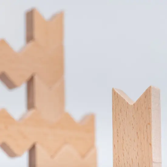 Educational Advantage ZigZag Wooden Block Set - 30 Pieces {4}