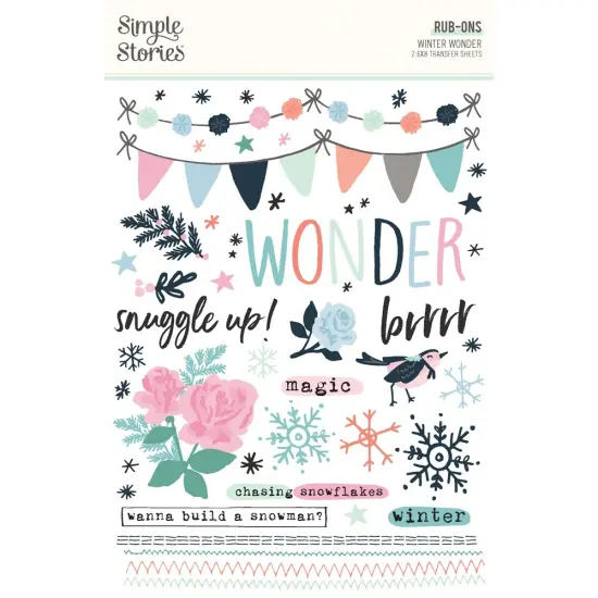 Winter Wonder Rub-Ons-6"X8" {1}