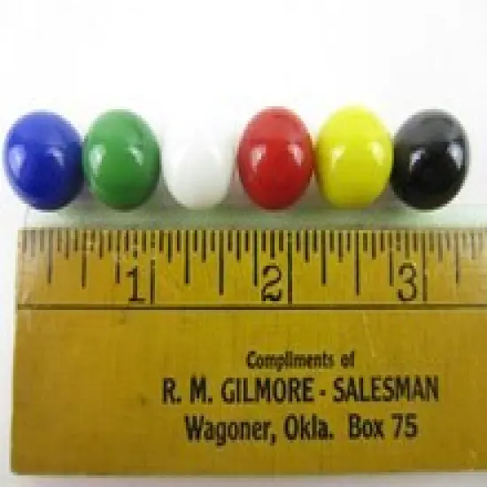 30 Solid Color Replacement Marbles Chinese Aggravation Dirty Game 14mm GLASS {2}