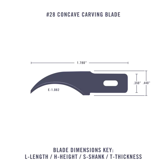 #28 Concave Carving Blades {4}