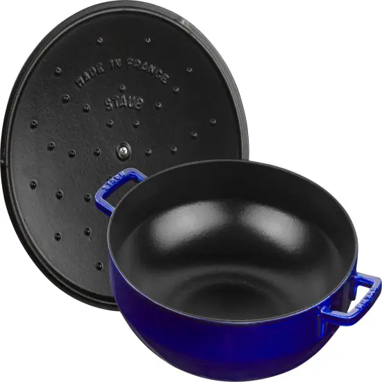 Staub Cast Iron 5-qt Bouillabaisse Pot - Dark Blue {3}