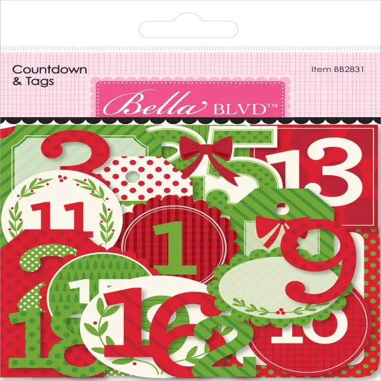 Bella Blvd Cardstock Ephemera-Tags, Merry Little Christmas {1}