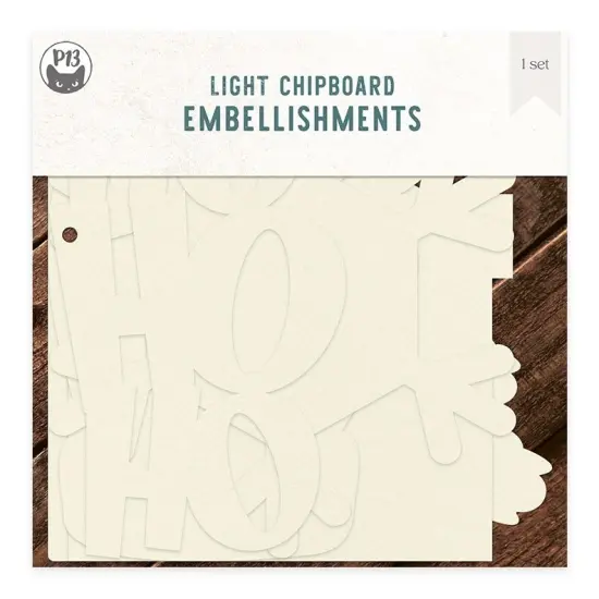 P13 Light Chipboard Album Base 6"X6"-Mix and Match, Santa's Workshop {1}