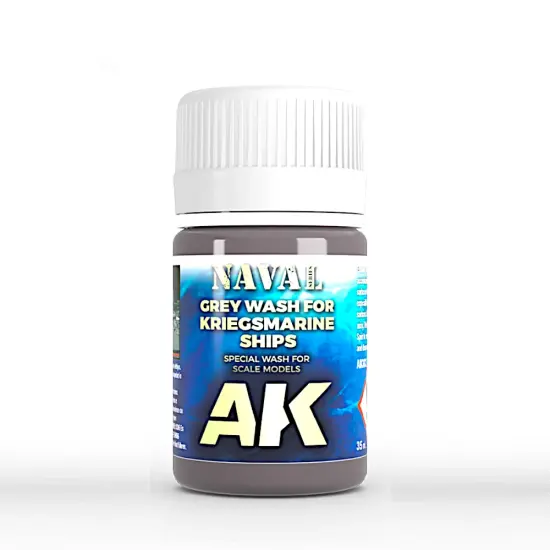 AK Interactive: Grey Wash for Kriegsmarine Ships (35ml Bottle) {1}
