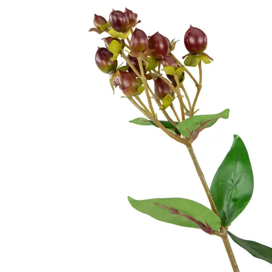 Allstate Hypericum Berry Artificial Floral Spray - 29" - Burgundy Red {5}