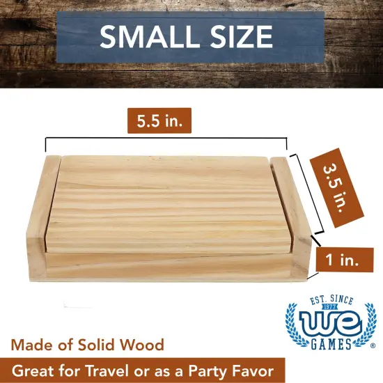 WE Games Mini 9 Number Shut The Box Game Wooden - 5.5 inches {4}