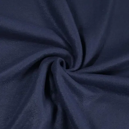 FabricLA | Fleece Fabric By The Yard | 72"X60" Inch Wide | Anti Pill Polar Fleece | Soft, Blanket, Throw, Poncho, Pillow Cover, PJ Pants, Booties, Eye Mask- Navy (2 Yard) {1}