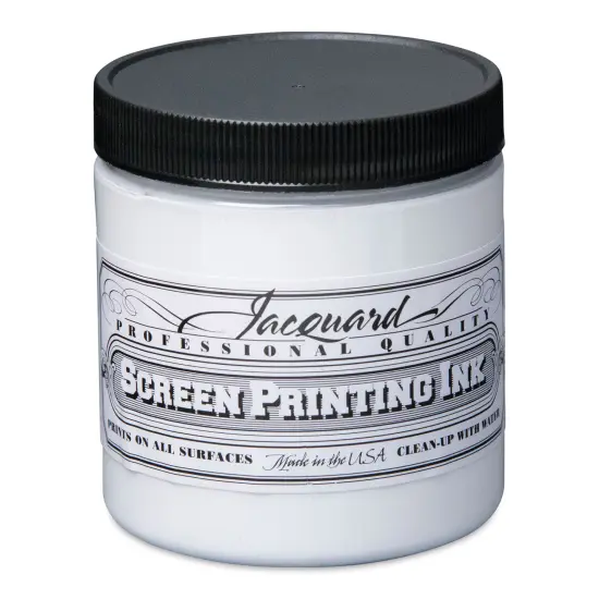 Jacquard Screen Printing Ink - White, 8 oz {1}