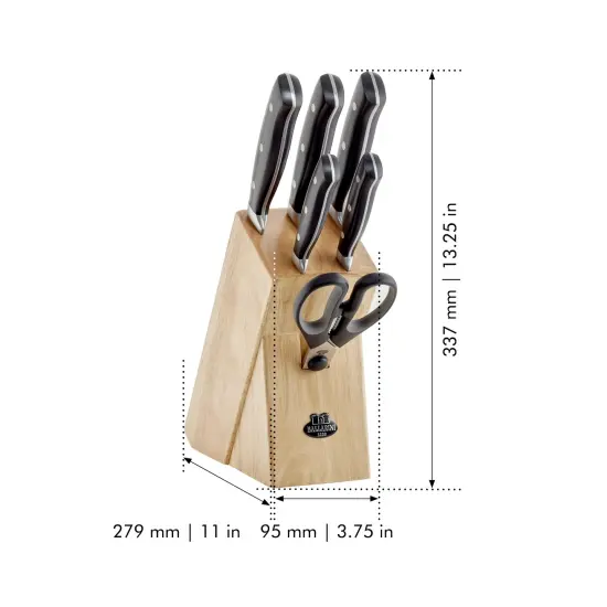 BALLARINI Brenta 7-pc Knife Block Set {4}