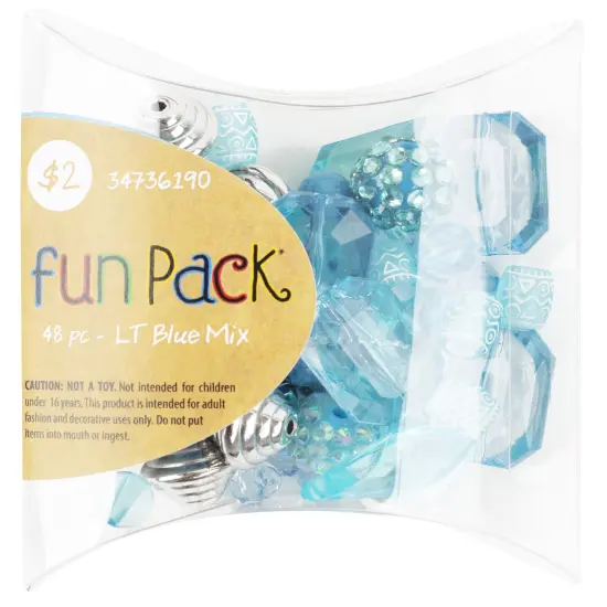 CousinDIY Fun Pack Bead Mix-Light Blue Mix {1}