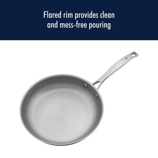 Henckels Clad H3 2-pc Stainless Steel 10-in & 12-in Fry Pan Set {6}