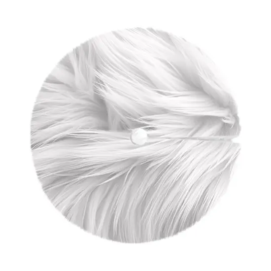 FabricLA 40" White Faux Fur Christmas Tree Skirt - Fluffy Plush Tree Skirt (101cm) for Holiday Decorations {2}