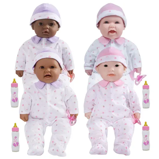 JC Toys 16" Loveable Soft Body Baby Dolls - Set of 4 {1}