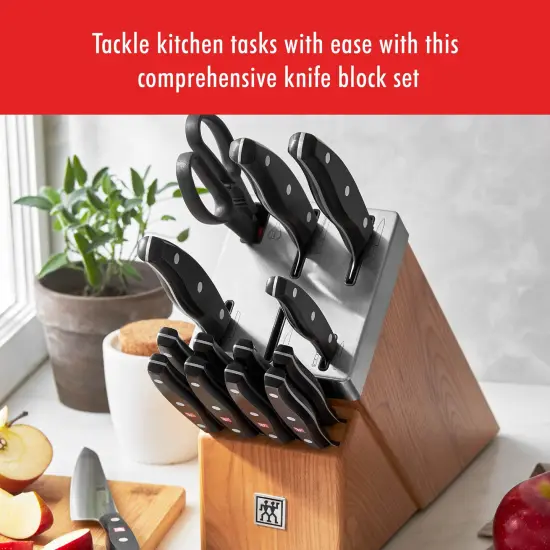 ZWILLING TWIN Signature 15-pc Self-Sharpening Knife Block Set {3}