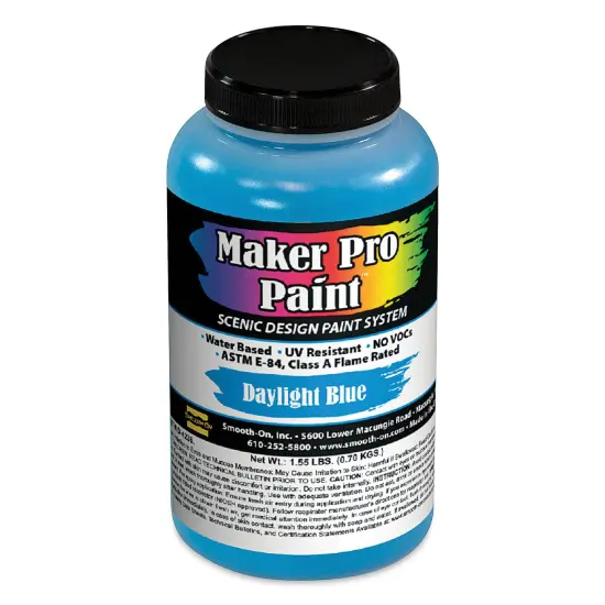 Smooth-On Maker Pro Acrylic-Urethane Paint - Daylight Blue, 16 oz {1}