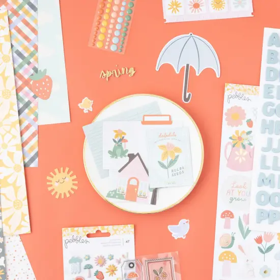 Pebbles Sunny Bloom Enamel Dots-60 Pieces {4}