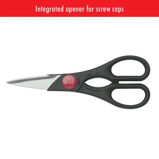 ZWILLING TWIN Kitchen Shears, Multi-Purpose, Heavy Duty, Stainless Steel Blades, Black {7}