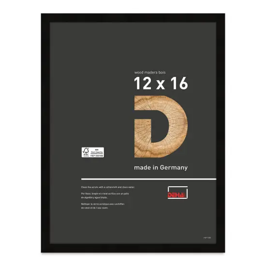 Deha Design Fontana Wood Frame - Black, 12" x 16" {1}
