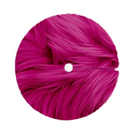 FabricLA 40" Fuchsia Faux Fur Christmas Tree Skirt - Fluffy Plush Tree Skirt (101cm) for Holiday Decorations {2}
