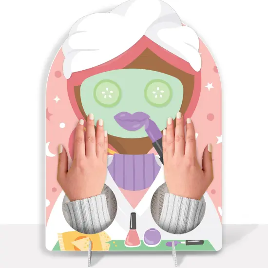 Big Dot of Happiness Pajama Slumber Party - Girls Sleepover Birthday Activity - 2 Player Build-A-Face Party Game {1}