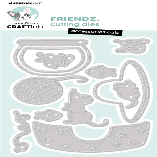 Studio Light Friendz Cutting Die-Nr. 742, Accessories Cats {1}
