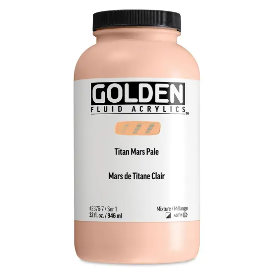 Golden Fluid Acrylic - Titan Mars Pale, 32 oz bottle {1}