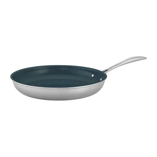 ZWILLING Clad CFX Stainless Steel Ceramic Nonstick Fry Pan {1}