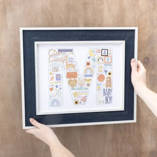 American Crafts Hello Little Boy Thickers Stickers 136/Pkg-Phrase {6}