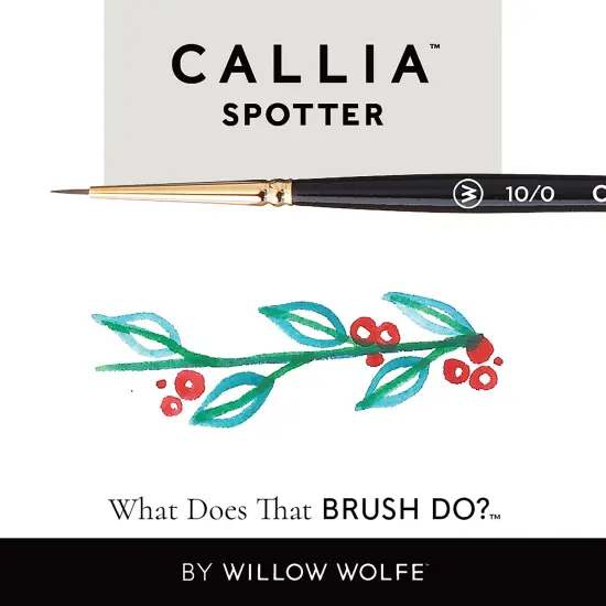 Willow Wolfe Callia Artist Spotter Brush-5/0 {6}