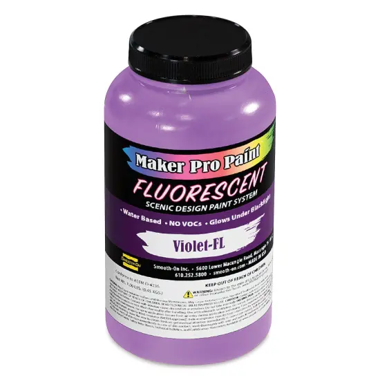Smooth-On Maker Pro Acrylic-Urethane Paint - Fluorescent Violet, 16 oz {1}