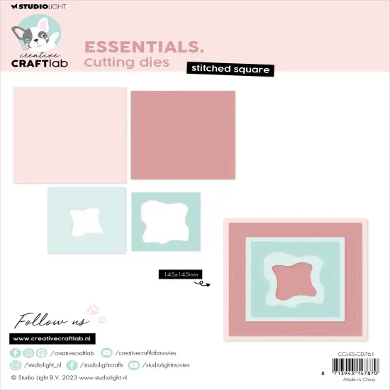 Studio Light Essentials Cutting Dies-Nr. 761, Stitched Square {3}