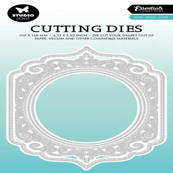 Studio Light Essentials Cutting Dies-Nr. 714, Swirl Frame Shape {1}