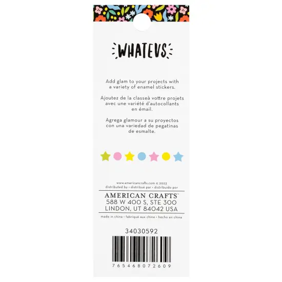 American Crafts Whatevs Enamel Dots-60/Pkg {3}