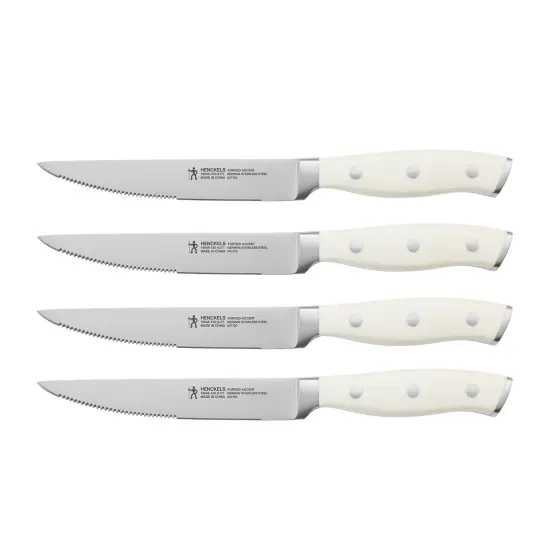 Henckels Forged Accent Set of 4 Steak Knife Set, German Engineered Informed by 100+ Years of Mastery {4}