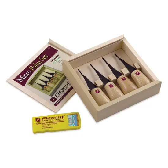 Flexcut Micro Palm-Sized Carving Tools - Set of 4 {1}
