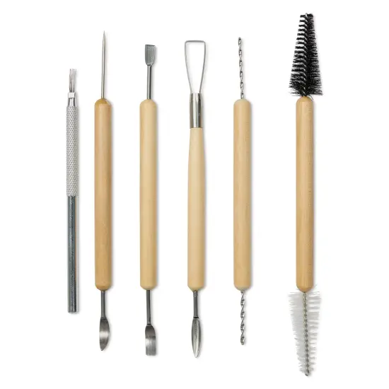 Carvers' Clay Cleaning and Detailing Tools - Set of 6 {1}