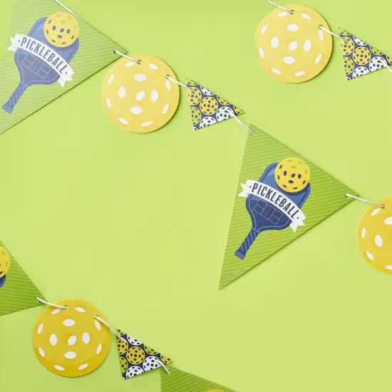 Big Dot of Happiness Let's Rally - Pickleball - DIY Birthday or Retirement Party Pennant Garland Decoration - Triangle Banner - 30 Pieces {3}