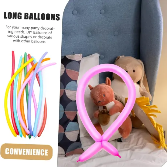 Deluxe Assorted Solid Color Sculpture Balloons - 60 Inch | RAHEEV&reg; {4}