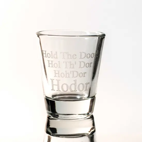 2oz Hold the Door Shot Glass {1}