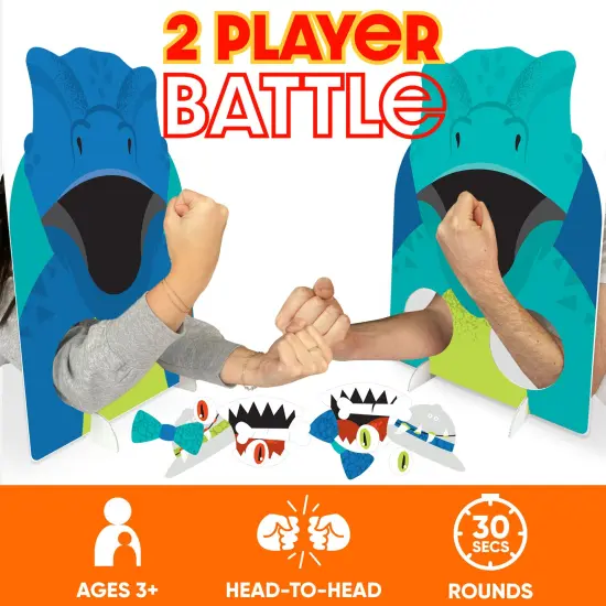 Big Dot of Happiness Roar Dinosaur - Dino Mite Baby Shower or Birthday Activity - 2 Player Build-A-Face Party Game {3}