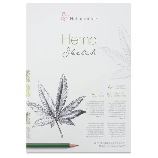 Hahnem&uuml;hle Hemp Sketch Pad - 8.3" x 11.7", 80 Sheets {1}