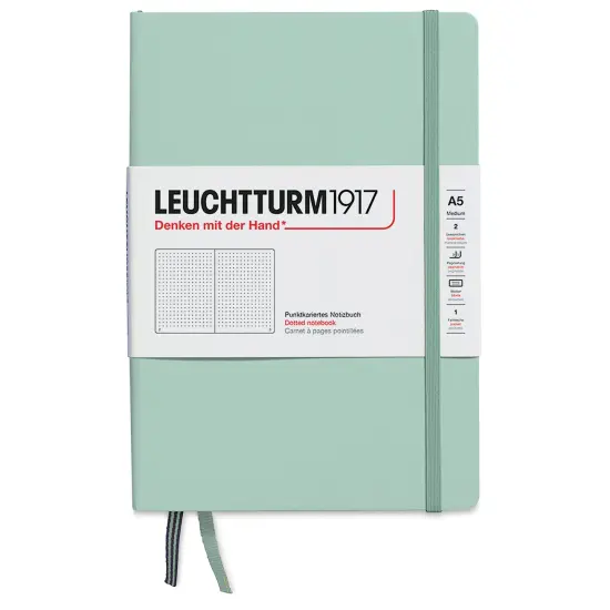 Leuchtturm1917 Dotted Hardbound Notebook - Mint Green, 5-3/4" x 8-1/4" {1}