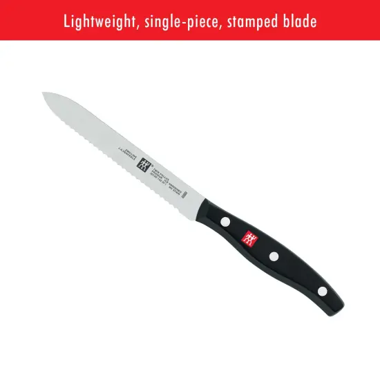 ZWILLING TWIN Signature 5-Inch Utility Knife, Serrated Edge {4}
