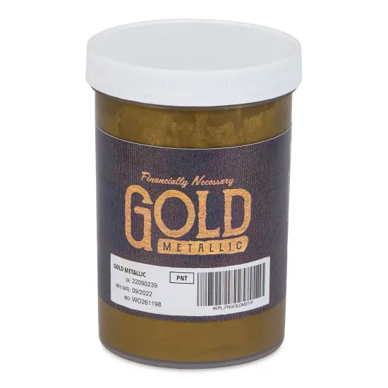 FN Ink Plastisol Screen Printing Ink - Gold Metallic, Pint {1}