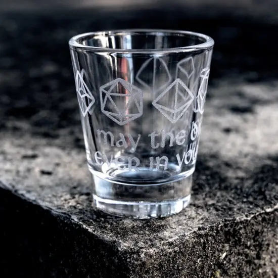 2oz May the Dice Roll ever in your Favor Shot glass {1}