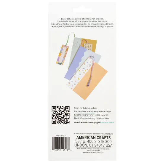 We R Thermal Cinch Bookmarks 6/Pkg-Tassels {4}